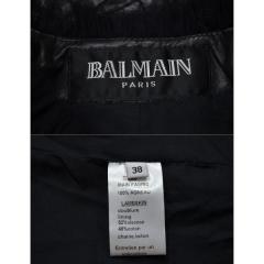 BALMAIN バルマン チェーン装飾キルティングレザージャケット R2A-102466