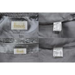 Harrods ハロッズ スパンコール付ツイードセットアップ ジャケット スカート R2-12993B