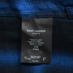 (2018/12/16値下げ)SAINT LAURENT PARIS サンローランパリ　オーバーサイズチェックシャツ　R2-145333