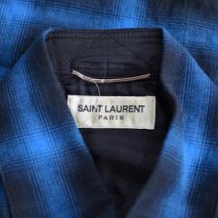 (2018/12/16値下げ)SAINT LAURENT PARIS サンローランパリ　オーバーサイズチェックシャツ　R2-145344