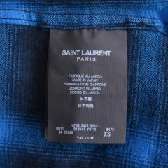 (2018/12/16値下げ)SAINT LAURENT PARIS サンローランパリ　オーバーサイズチェックシャツ　R2-145344