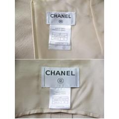 (2019/1/28値下げ)CHANEL シャネル　06P シルクネップ スーツ ジャケット スカート　R2A-168774