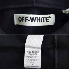 OFF-WHITE オフホワイト × Fragment Design OFF-BLACK オフブラック BLACK STRIPES HOODIE パーカー　R2-178267
