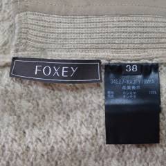 (2018/12/16値下げ)FOXEY BOUTIQUE Knit Jacket Cashmere Zip ミンク付きニットジャケット R2A-179895
