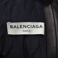 BALENCIAGA バレンシアガ　セミダブル レザー ライダース ジャケット　Y-18448X