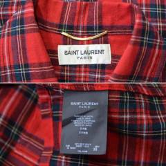SAINT LAURENT PARIS サンローランパリ チェックシャツ R2A-188937