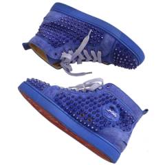 Christian Louboutin クリスチャンルブタン LOUIS FLAT VEAU VELOURS / SPIKES ベロア スパイク スタッズ スニーカー R2A-193403