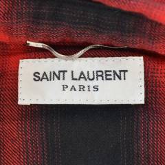 SAINT LAURENT PARIS サンローランパリ ウエスタン オンブレ チェック シャツ R2A-193909
