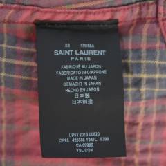 SAINT LAURENT PARIS サンローランパリ チェックシャツ R2A-193920