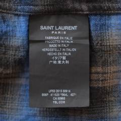 SAINT LAURENT PARIS サンローランパリ チェックシャツ R2A-193931