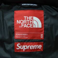 SUPREME シュプリーム × THE NORTH FACE ノースフェイス　Leather Nuptse Jacket レザーヌプシダウンジャケット　R2-207582