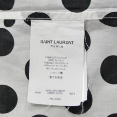 SAINT LAURENT PARIS サンローランパリ ポルカ ドット シャツ R2-21290B