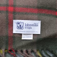 Johnstons ジョンストンズ UNITED ARROWS 別注 大判 カシミヤ チェック ストール R2A-21359B
