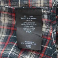 SAINT LAURENT PARIS サンローランパリ チェックシャツ R2A-21523B