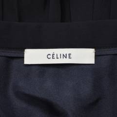 CELINE セリーヌ プリーツ ロング スカート R2-219990