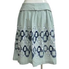 mina perhonen ミナペルホネン veronica 刺繍 スカート R2-221233