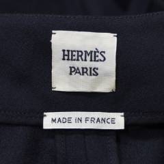 Hermes エルメス ベルト付き アシンメトリー フレア スカート R2A-226161