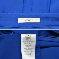 (2019/6/16値下げ) CELINE セリーヌ シルク プリーツ スカート R2A-226326