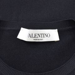 VALENTINO ヴァレンティノ レース装飾 ニット ワンピース ドレス R2A-257577